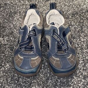 Stride Rite Navy and Taupe Kids Sneakers